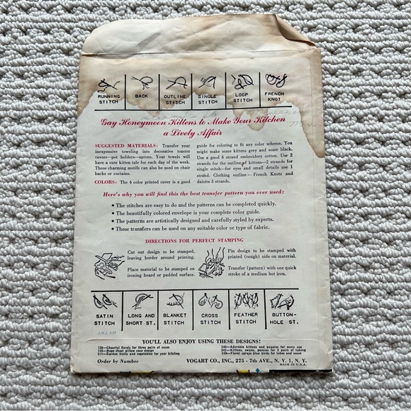 Vintage pair of Cross-stitch patterns uncut & ready to use or frame - Picture 9 of 9